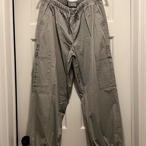 Denim&Co Women’s Light Gray Cargo Pants